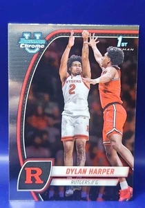 DYLAN HARPER 2025 Topps Bowman Chrome U #22 1st Bowman Chrome - Rutgers - Picture 1 of 2