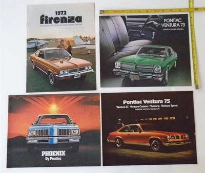 4 канадских брошюры по продажам Pontiac 1972 1973 1974 1975 Phoenix Firenza Ventura - Изображение 1 из 4