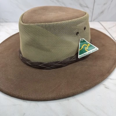 Outback Hat Co✨Ayers Rock Hat✨Large✨ Oilskin Kodiak✨Mesh Quick Dry - Image 1 of 4
