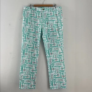 Vineyard Vines 144th Kentucky Derby Estampado Frente Plano Vestido Chino Pantalón Pantalones - Imagen 1 de 7