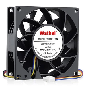 Wathai 80mm x 25mm PC Computer Case Fan PWM 12V 4Pin Fan High Static Pressure... - Picture 1 of 7