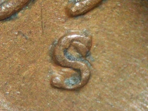 HIGH GRADE MINT ERROR 1954-S LINCOLN WHEAT CENT RPM#4 TOP 100  F+ - Picture 1 of 3