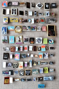 Set of 91 Rare Glass Sital USSR Soviet russian badges pins - Picture 1 of 24