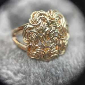 10 Karat Gold Rosetta geflochtener Knoten Ring Türkei 2,73 Gramm JTV Größe 9 - Bild 1 von 14