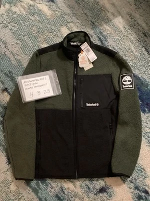 NWT Timberland Sherpa Style Green & Black Jacket Archive Reissue Black Mens S - Image 1 of 4