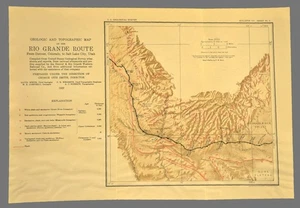 1922 Denver Rio Grande RR Map Woodside Utah Thompson Book Cliffs Green River - Picture 1 of 8