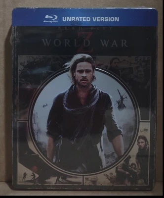 NEW - World War Z Blu-ray 2013 Steelbook Tin Case Brad Pitt - Image 1 of 2