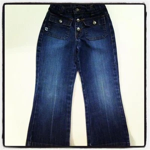 BABY GAP DENIM JEANS Size GIRLS 4 TODDLER Bootcut Medium Wash - Picture 1 of 1