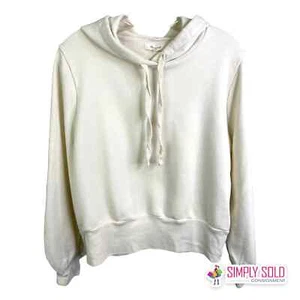 Madewell Tops Bubble Ärmel kurz Damen Hoodie Sweatshirt off weiß Baumwolle Gr. L - Bild 1 von 11