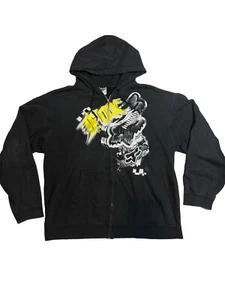 Vintage Y2K Fox Racing Sasquatch Zip up Black Hoodie Sweatshirt Size XL - Picture 1 of 5
