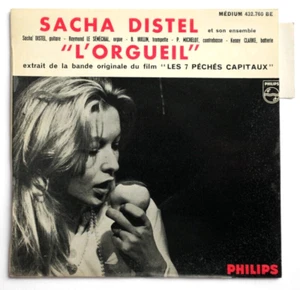 NM SACHA DISTEL Les 7 péchés capitaux FR 1962 Philips 432759 BE OST EP Languette - Bild 1 von 3