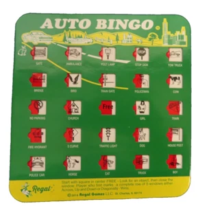 (2) Regal Games Original Travel Bingo Cards. Green NE2 - Picture 1 of 2