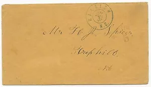 CSA #68xu1 Cover Raleigh, NC Handstamp Paid 5 Two Color Provisorium 17 July 1861 - Bild 1 von 2
