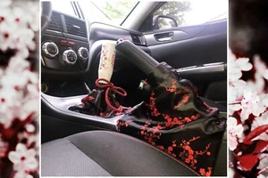 JDM Cherry Blossoms shift boot & E brake hand brake boot combo - Picture 1 of 10