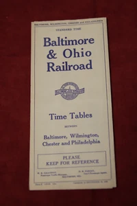Baltimore & Ohio Railroad TimeTable, 1928 - Picture 1 of 3