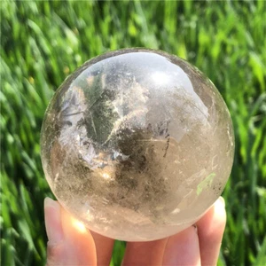 0,39 kg esfera de cuarzo ahumado natural cuarzo bola de cristal Reiki curación XQ2666 - Imagen 1 de 14