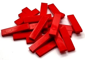 LEGO Nr.-243121 Fliese 1x4 rot / 20 Stück - Bild 1 von 1