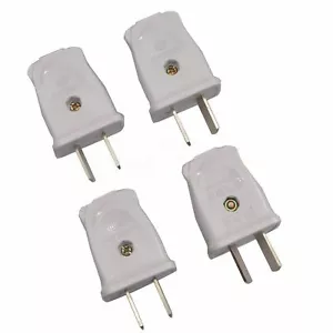4x Adjustable 2Pin 250V/10A AU/US Plug Rewirable Power Cord Connector DIY Unit - Picture 1 of 6