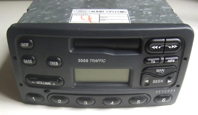 Ford Fiesta Focus Mondeo Autoradio 3000 Traffic Kassette 97FP18K876LA untested - Bild 1 von 4