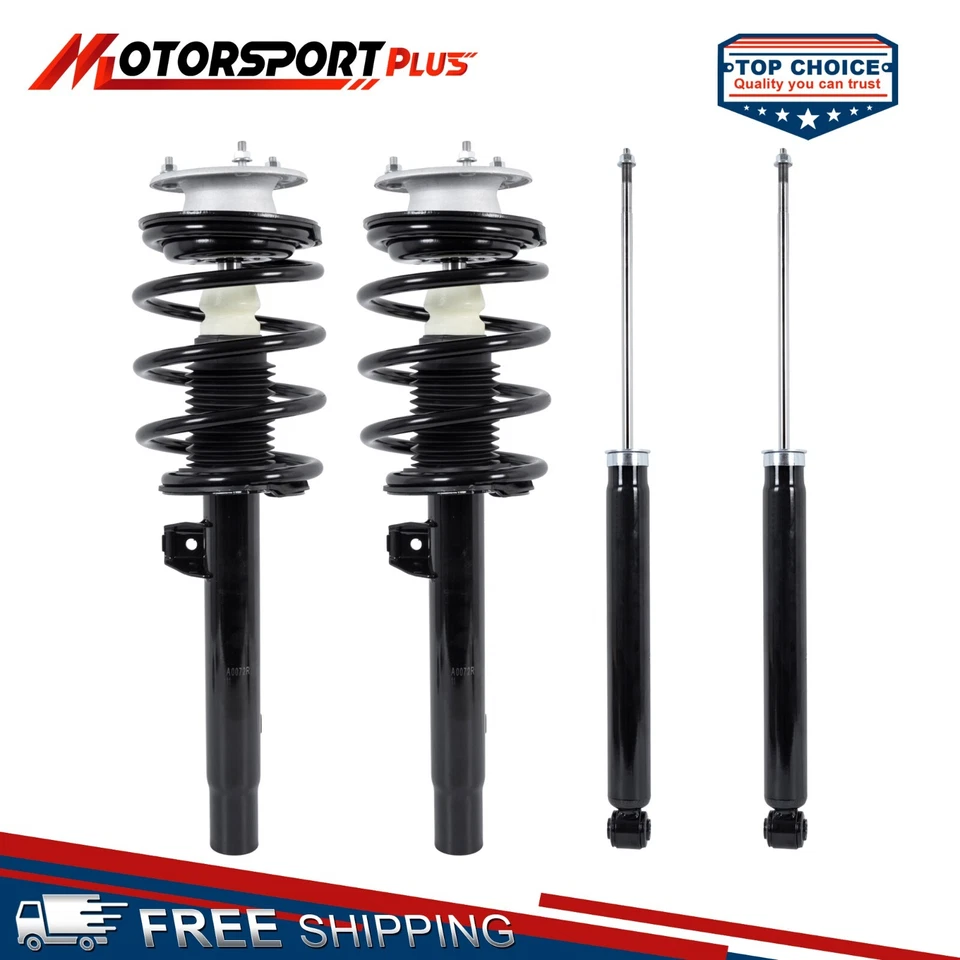 4PCS Front+Rear Complete Struts Shock Absorber For BMW 323i 325Ci 328i 330i E46 - Image 1 of 4