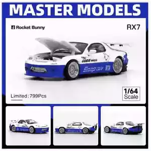 Master 1:64 Mazda RX-7 Pandem FD3S Blue/White Snap On - Picture 1 of 3