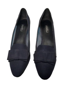 Vaneli Mujer Azul Marino Sin Cordones Lazo Acento TALLA 8S - Imagen 1 de 9