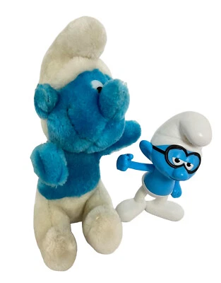 Vintage Smurfs Wallace Berrie & Co. And MFG For BKC Plush And Toy - Image 1 of 4