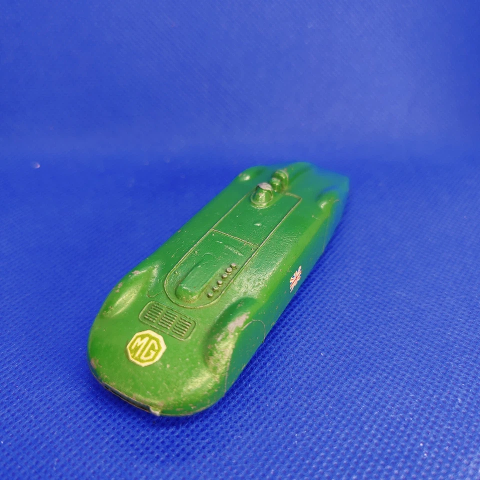 Dinky 23p Gardner’s MG Record Car 1945-48, Excellent Decals, Flat Tyres  - Image 1 of 4