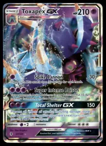 Pokemon TCG 57/145 Toxapex GX SM Guardians Rising Full Art Ultra Rare Card B - Picture 1 of 2