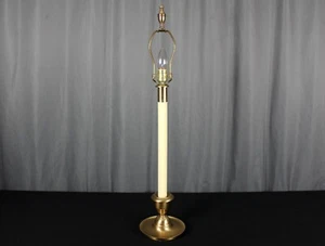 Frederick Cooper candlestick, bouillotte style brass table lamp, 31.75" buffet - Picture 1 of 11