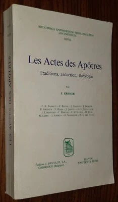 Les Actes des Aptres Traditions Redaction Theologie by J. Kremer - Image 1 of 4