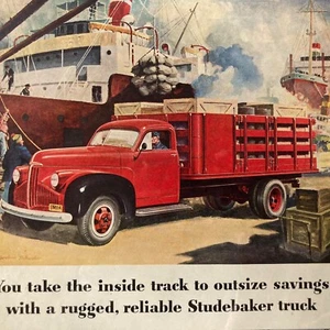 1940's Studebaker Truck Builder of Trucks You Can Trust Vintage Print Ad - Picture 1 of 2