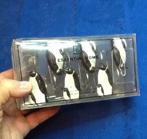 PENQUIN SHOWER CURTAIN HOOKS (NEW IN BOX) (TWELVE) 101924B - Picture 1 of 7