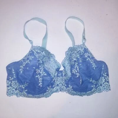 Wacoal Bra 36D Unlined Blue Allover Lace Underwire - Image 1 of 4