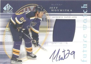 2005-06 JEFF WOYWITKA SP AUTHENTIC FUTURE WATCH AUTO PATCH /100  # 187 - Picture 1 of 1