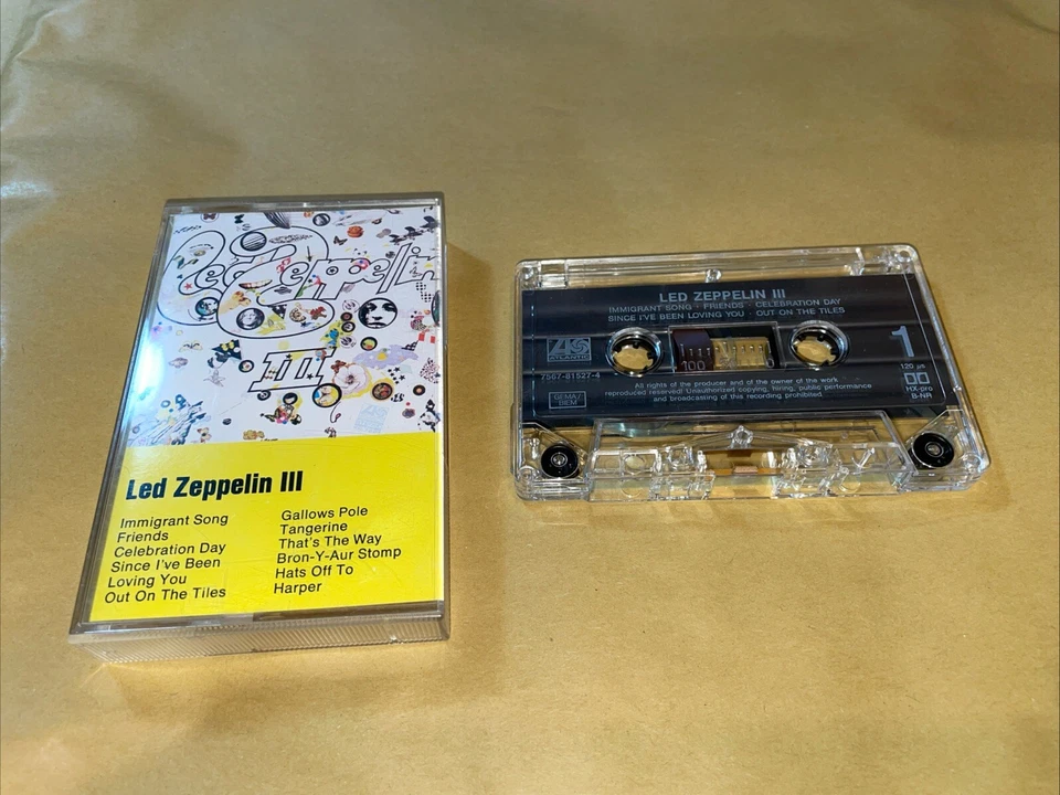 Led Zeppelin - Led Zeppelin III - Cassette 1990s Reissue Vgc+/ex - Image 1 of 2