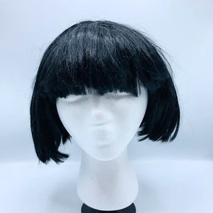 Rubie's Costume Women's Black Super Model Wig Bob Bangs Halloween Accessory - Bild 1 von 5