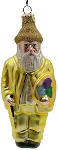 Patricia Breen M Claude Monet Yellow Artist Palette Christmas Tree Ornament AIC - Picture 1 of 12