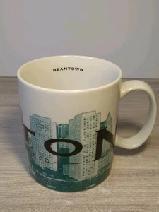 Tazza vintage Starbucks 2002 Boston Beantown Skyline serie 16 oz - Foto 1 di 6