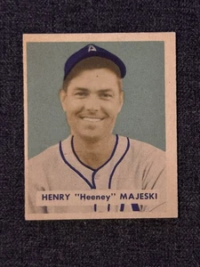 1949 BOWMAN BASEBALL CARD #127 HENRY MAJESKI PHILADELPHIA ATHLETICS  EXMT+ - Picture 1 of 2