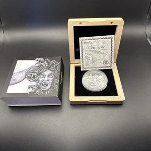 Moneda de plata de 2 OZ semidioses de silicona Perseus Niue 2018 - Imagen 1 de 8