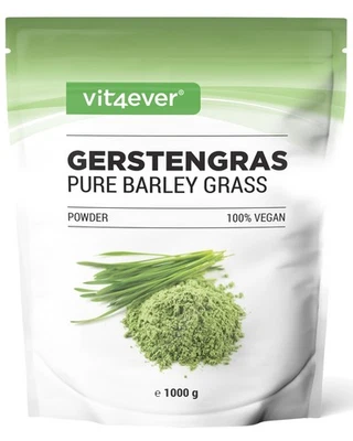 Gerstengras 1000g - Junges Gerstengras-Pulver - Premium Qualität Vegan - Bild 1 von 4