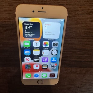 Apple iphone 6s A1633 32GB Rose Gold Factory Unlocked Very Good BH:100% - Picture 1 of 12
