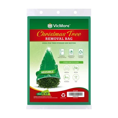 Christmas Tree Disposal & Removal Bag (9x6 ft) – Heavy-Duty, Tear-Resistant, ... - Image 1 of 4