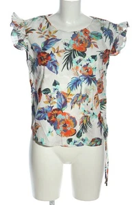 MANGO Blusa sin mangas Mujeres Blusa Talla EU 40 blanco-azul-naranja claro - Imagen 1 de 5