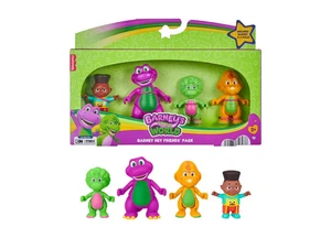 Barney's Hey Friends Pack 3-Inch Figures 4-Pack Barney, Baby Bop, Billy & David - Picture 1 of 6