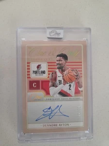 DEANDRE AYTON 2024 PANINI ONE - ONE & ONLY AUTOGRAPH #OAO-AYT SP 15/49 - Picture 1 of 3