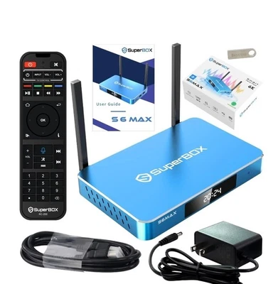 🔥2025 NEWEST SUPERBOX S6 MAX All Channels And Apps + Customized Remote Holder. - Image 1 of 4