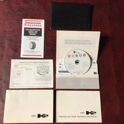 2005 HUMMER H2 OWNERS MANUAL BOOKS REF & ONSTAR GUIDES CASE ALL MODELS - Image 1 of 4