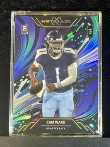 2025 Wild Card Metallix Cam Ward Blue Paint Rainbow Foil /4 RC - Picture 1 of 5